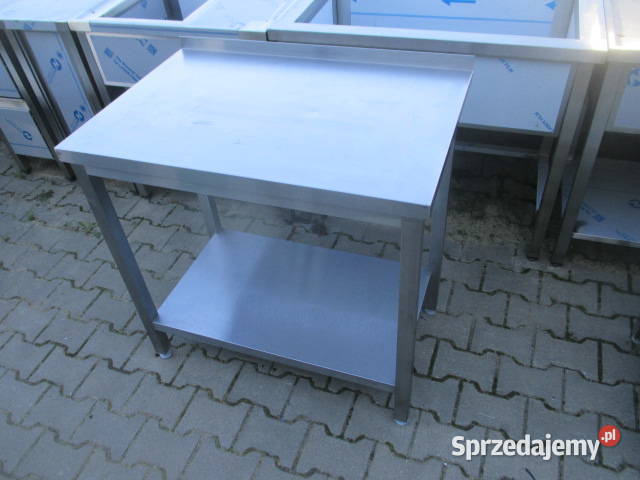 STÓŁ GASTRONOMICZNY Z PÓŁKĄ PRZYŚCIENNY 906085 Gastronomia Ostrów Wielkopolski