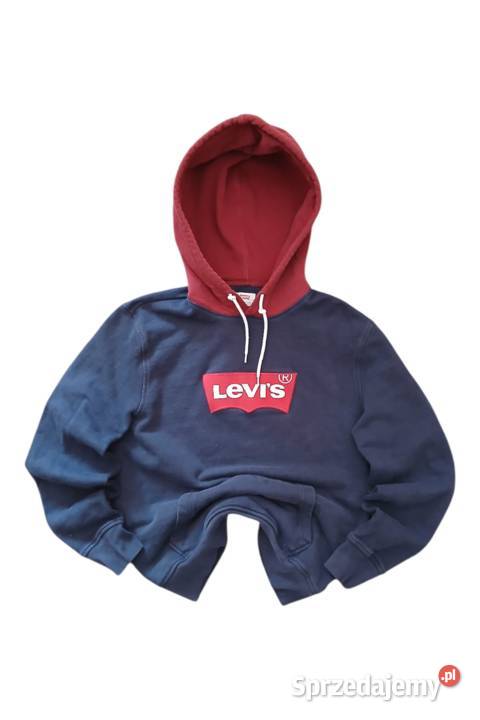 Bluza Levis z kapturem granatowa fioletowy