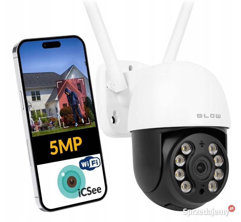 ZEWNĘTRZNA KAMERA WiFi IP OBROTOWA 25K 5MPX Białystok sprzedam