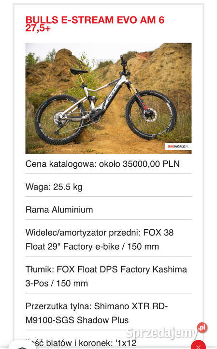 Nowy Bulls AM6 Gwarancja 24 mc 90 Nm 750wh FOX Szczawnica