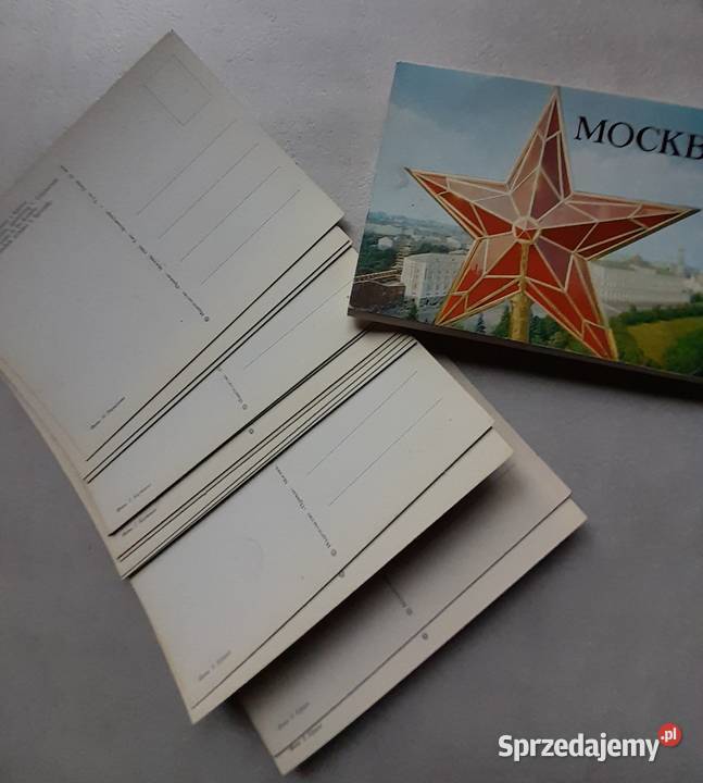 Stare pocztówki kartki pocztowe pocztówka Moskwa śląskie Dąbrowa Górnicza