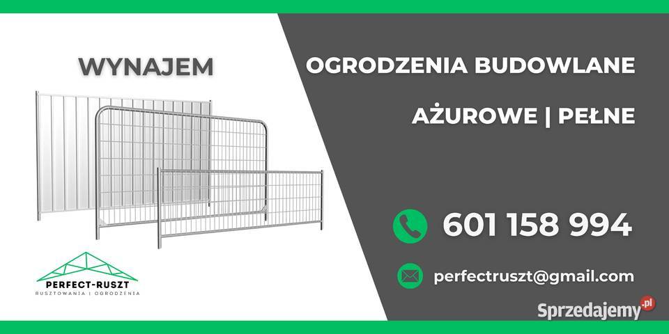 Tymczasowe ogrodzenia budowlane WYNAJEM Białystok