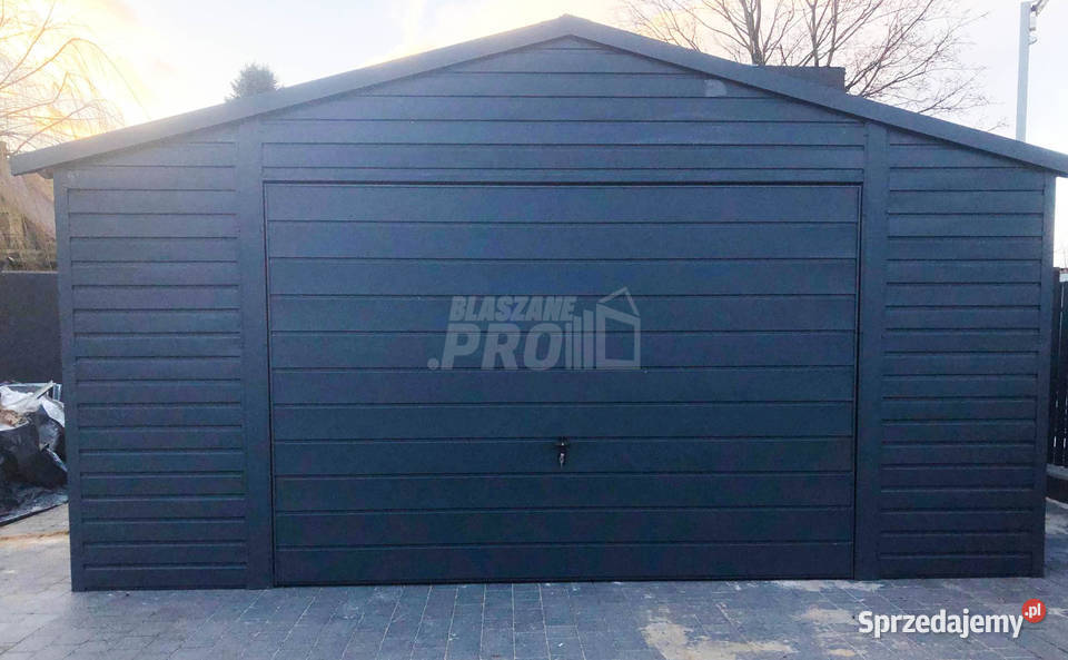 Garaz blaszany 5x7 Brama Antracyt Dach podkarpackie Rzeszów sprzedam