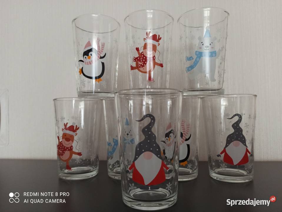 Szklanki PRL podlaskie Warpechy Stare