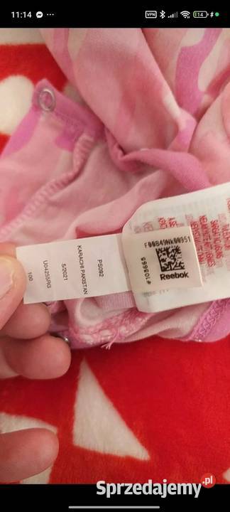 Nowy pajacyk dziewczynki Reebok Warszawa