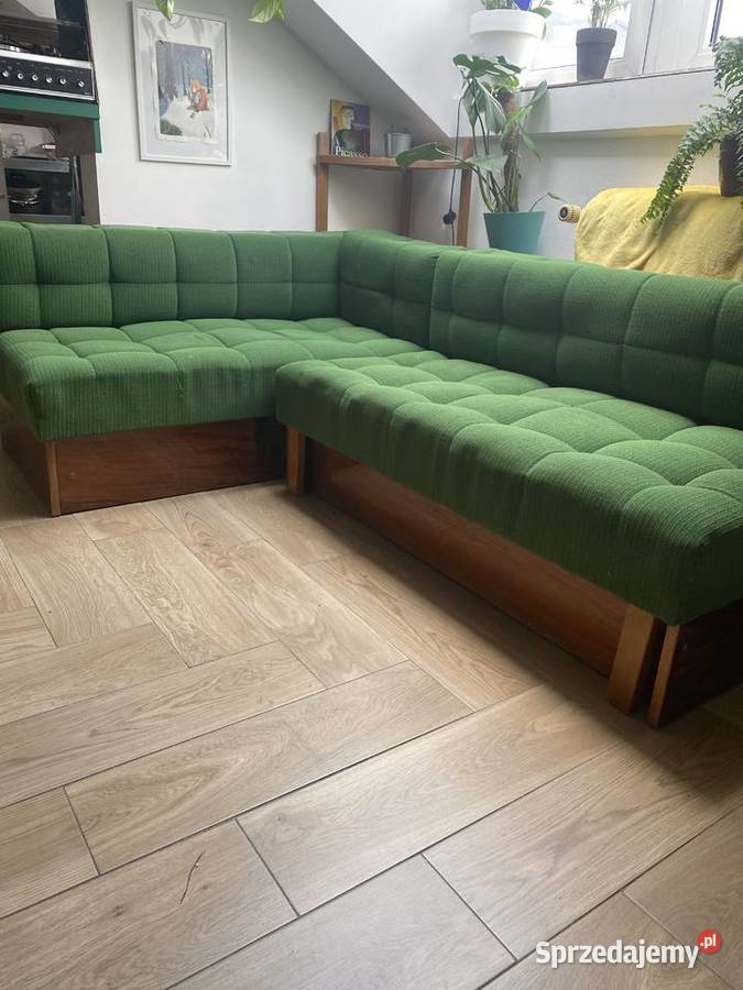 Rogówka kanapa rozkładana prl vintage Meble Toruń