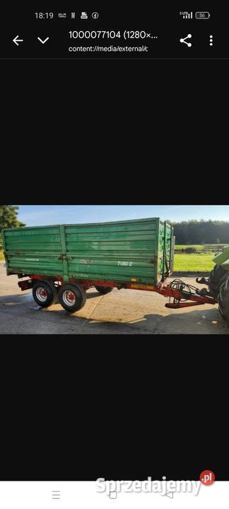 Przyczepa Warfama 10 ton sprowadzona Nowa Karczma