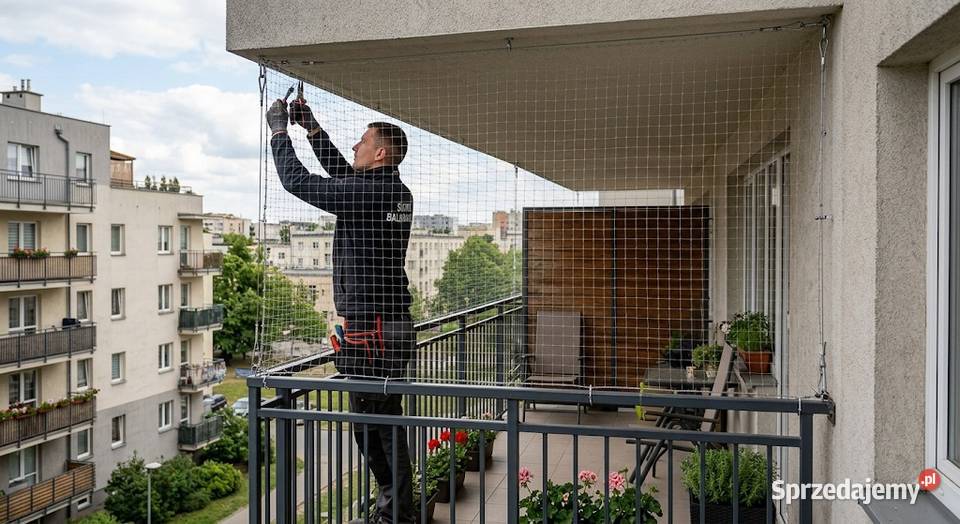 Założenie siatki na gołębie na balkon przeciw Wrocław