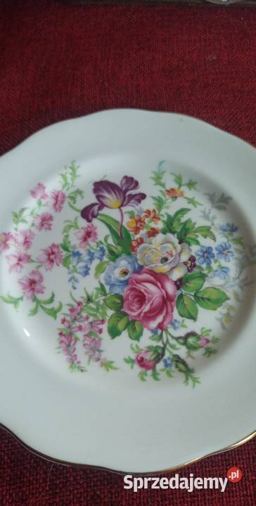 Talerzyki deserowe Royal Albert England Braemar Porcelana i szkło Gdańsk sprzedam