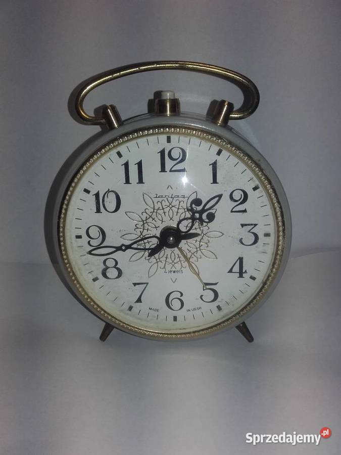 mechaniczny radziecki budzik marki Jantar Będzin