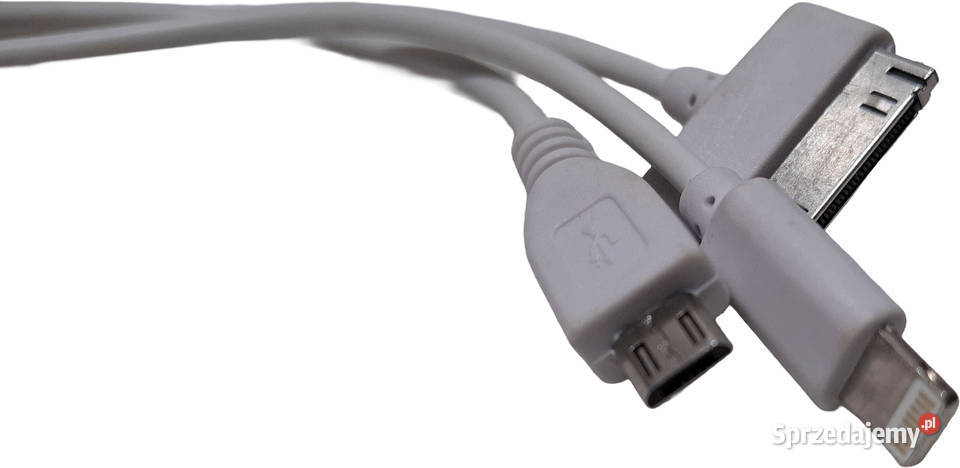 Kabel 3w1 USBA do MicroUSB Lightning iPhoneApple śląskie