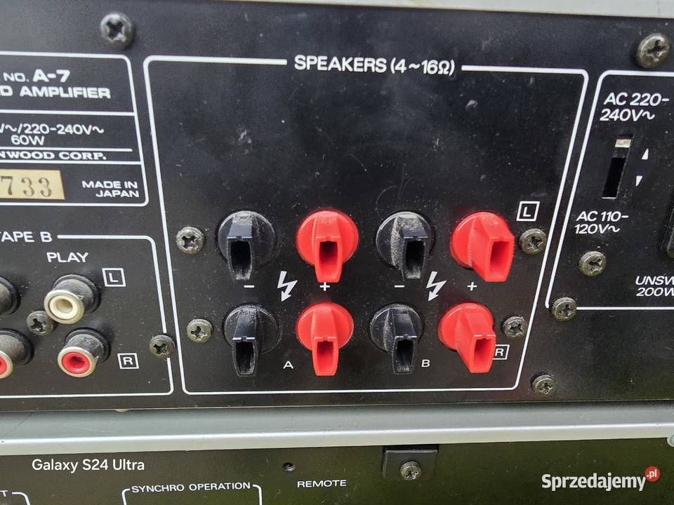 wzmacniacz magnetofon kenwood a7 deck x9 midi Chełm Śląski sprzedam