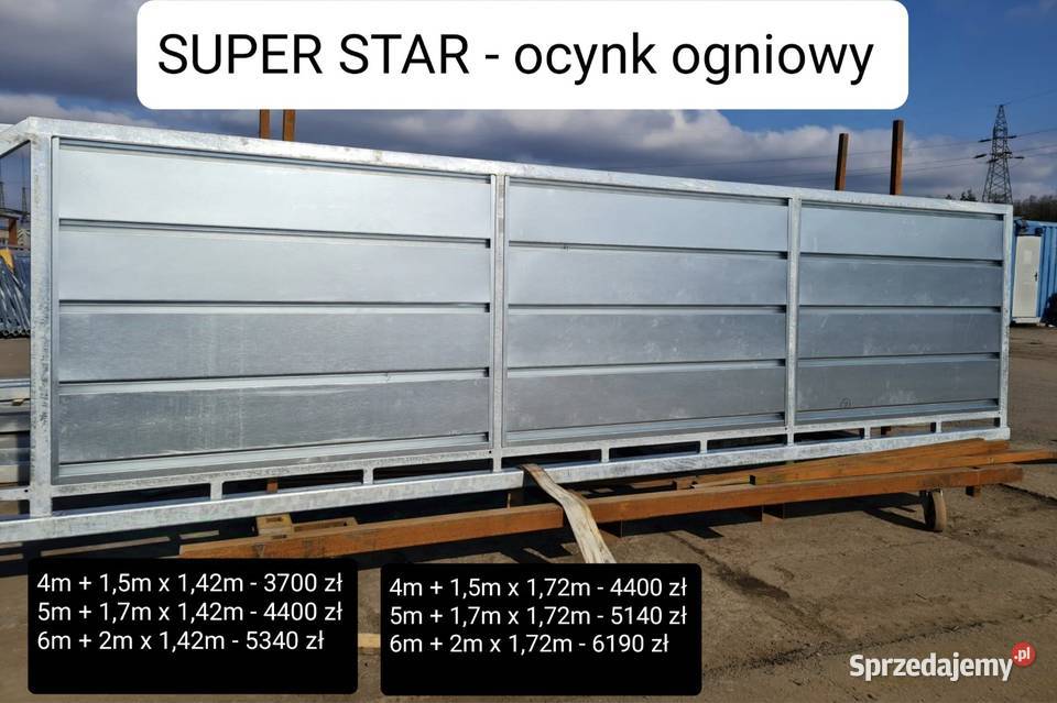 Brama przesuwna palisada pion 4m PREM CLASSIC Tuszyn