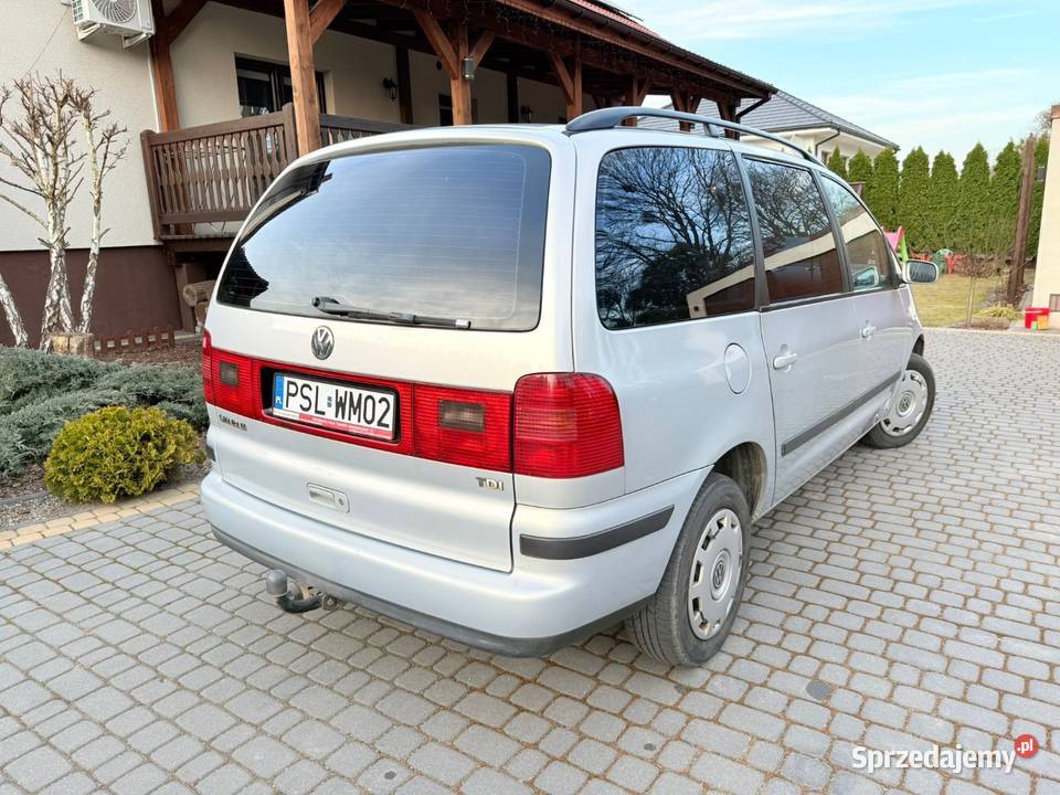 VW Sharan 19tdi 115 koni 7 foteli HAK SPRAWNY centralny zamek
