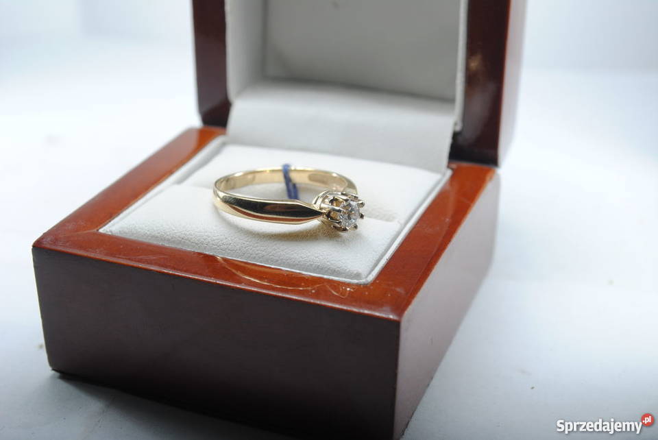 Pierścionek Złoty brylant 033ct Pierścionki śląskie Katowice