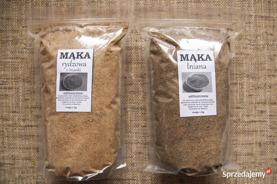 Mąka rydzowaz lniankisiemię lniane mielone Warszawa