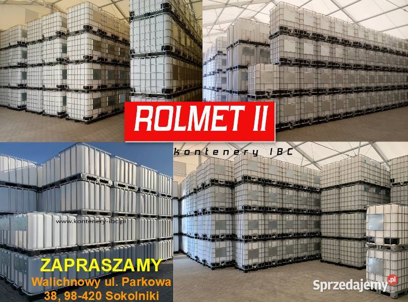 Kontener IBC Mauser Paletopojemnik Zbiornik na łódzkie Walichnowy