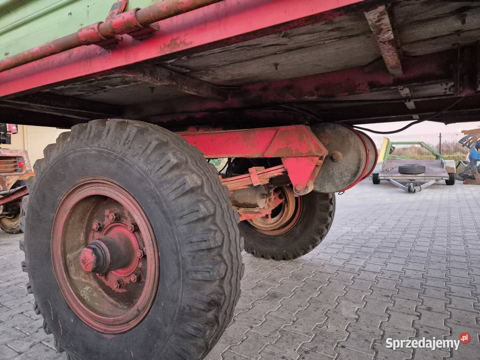 Masywna PRZYCZEPA 230 x 510 x 080m stalowe burty mazowieckie Szydłowiec