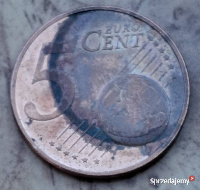 5 eurocent Niemcy 2011F Rzadki destrukt Numizmatyka