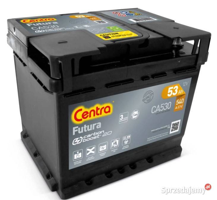 Akumulator Centra FUTURA 53Ah 540A EN PRAWY PLUS osobowe Wałbrzych sprzedam