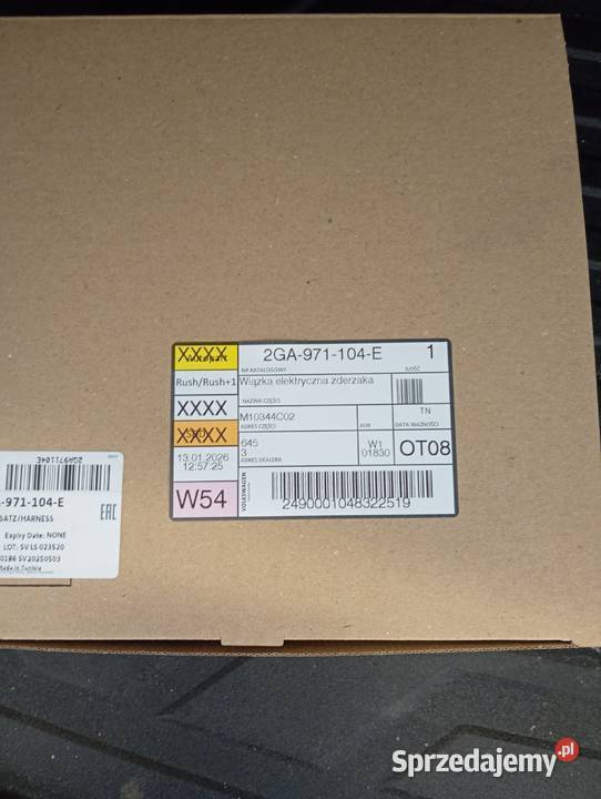 Wiązka vw 2GA971104E osobowe Mińsk Mazowiecki