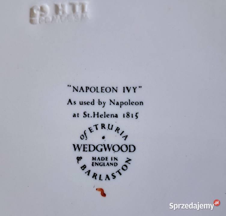 Wedgwood Napoleon Ivy owalny półmisek patera 365 Porcelana i szkło Strzelce Krajeńskie