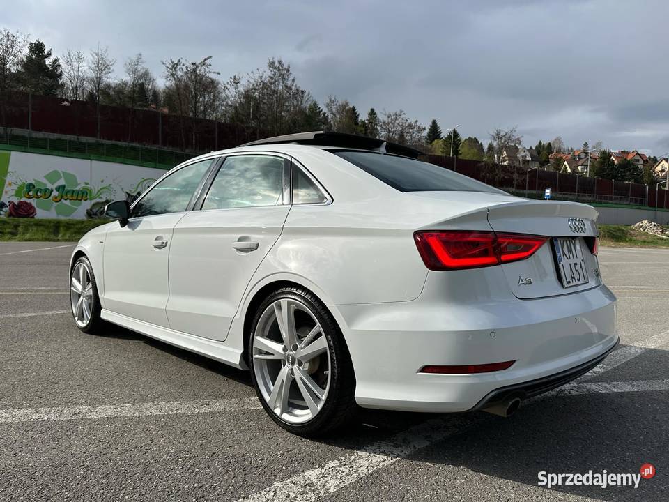 Audi A3 SLine 4x4 lakier biała perła felgi 19 A3 Jawornik sprzedam