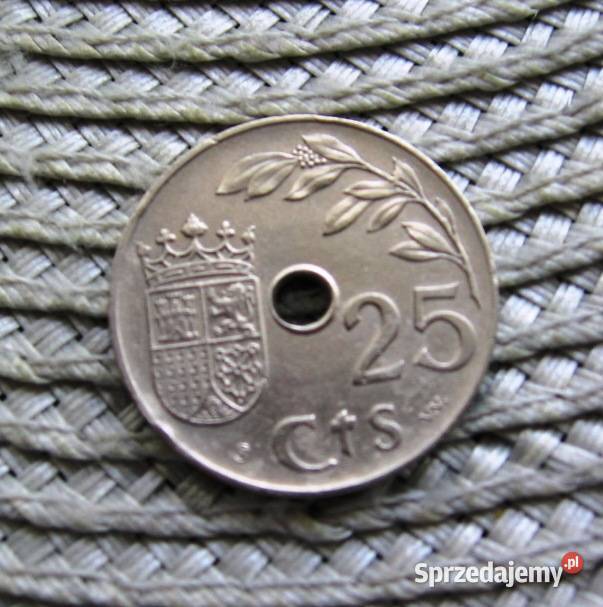 Hiszpania 25 Centymów 1937r Numizmatyka Kalisz