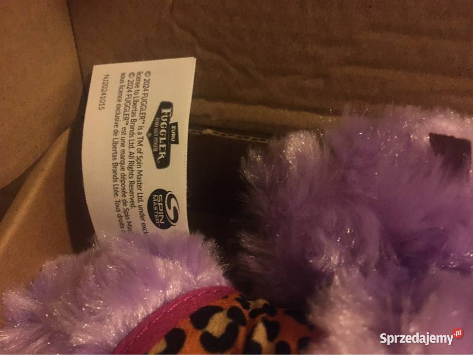 Przecudowna Różowa Maskotka Fuggler szary/srebrny Maskotki