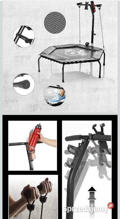 Trampolina fitness FitEngine plus czujnik tętna