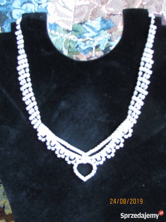 Delikatny naszyjnik ślubny 6 Warszawa sprzedam