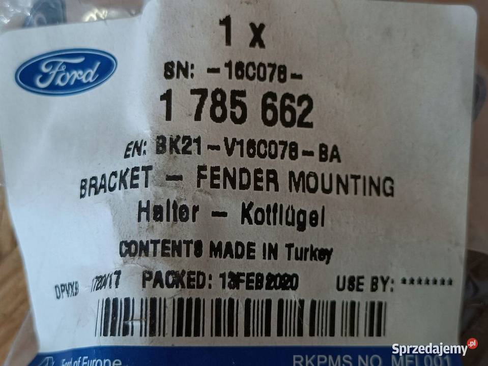 FORD TRANSIT 14 19 UCHWYT MOCOWANIE BŁOTNIKA Pleszew sprzedam