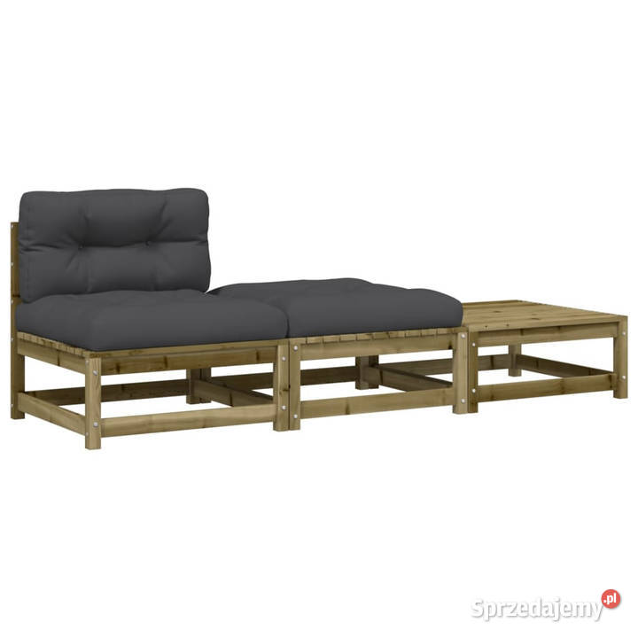 Ogrodowa sofa bez podłokietników z poduszkami i Warszawa