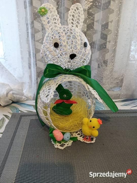 Zając Wielkanocny na szydełku Lublin
