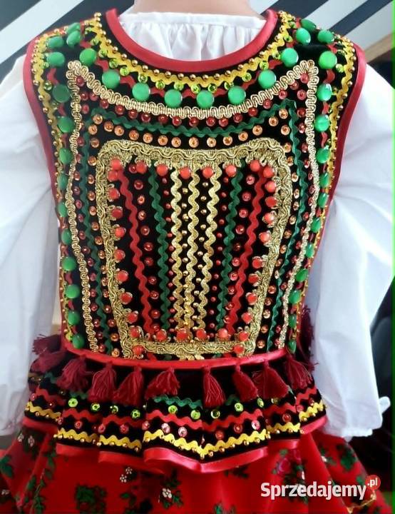 Gorset krakowski uszyty z tradycji ozdobiony Tymbark