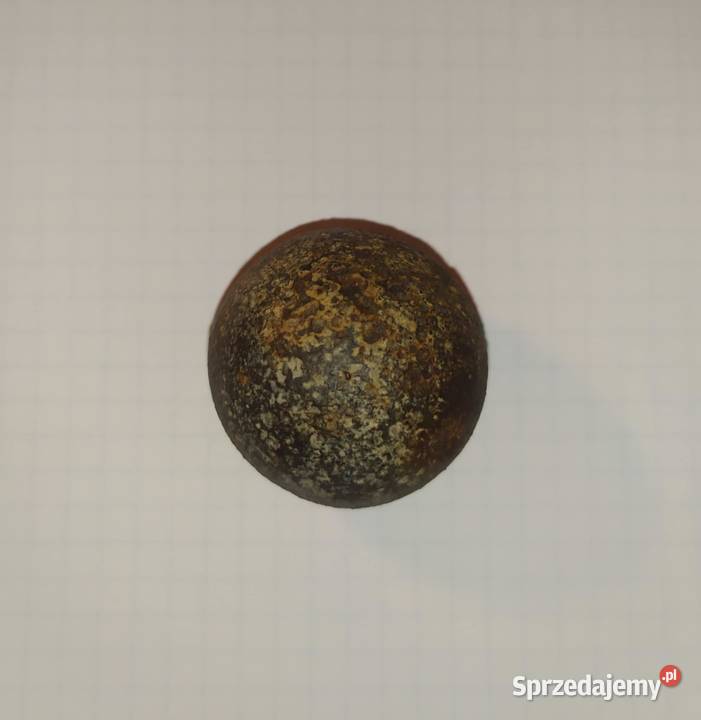 Kula armatnia średnica 35 Waga 180 g stara Lublin