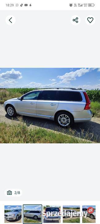 Volvo V70iiianglik2 4d 163manualzamiana V70 dolnośląskie