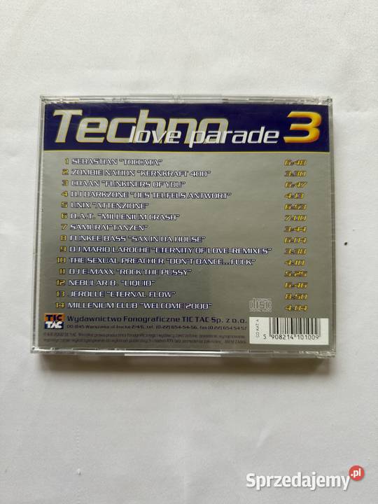 Techno Love Parade part 3plyta CD Lublin sprzedam