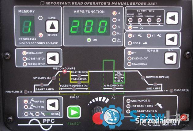 Welder Fantasy JET TIG II ACDC 200 IGBT PFC Krotoszyn