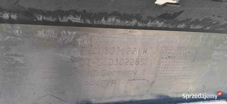 VW GOLF VIII 8 ZDERZAK PRZEDNI PRZÓD 5H0807221H Bieleń