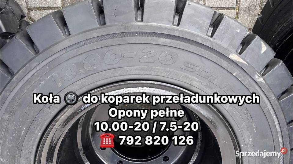 Opony pełne 100020 gotowe koła koparka Pozostałe śląskie Częstochowa