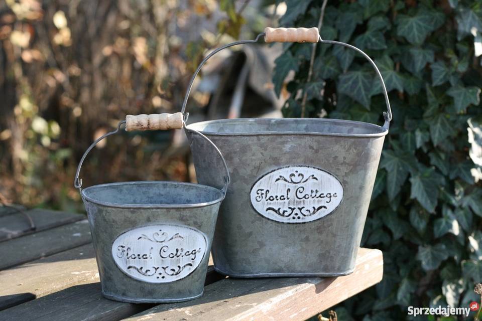 Zestaw cynkowych osłonek Floral Cottage Poznań