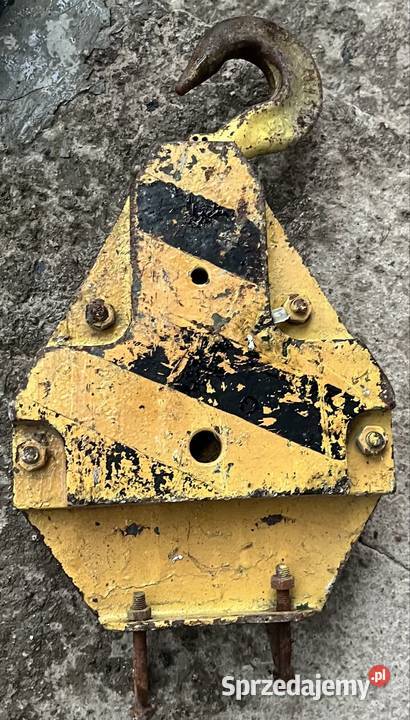 zblocze dzwigu hak jednorolkowe