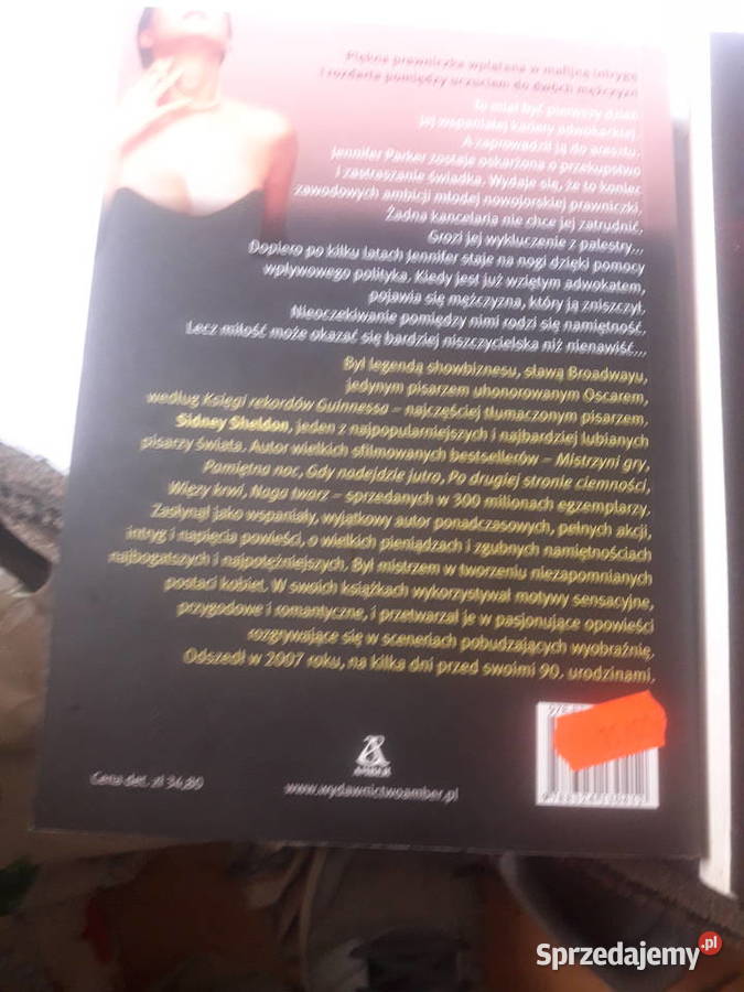 Dwupak Sidney SheldonNiebo się wali Gniew sprzedam