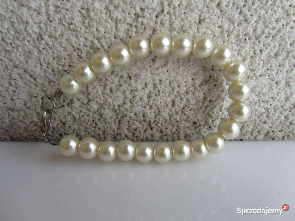 Bransoletka korale z masy perłowej na rękę Olecko