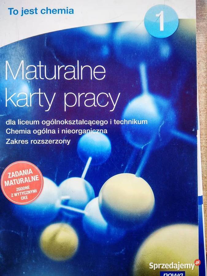 Maturalne karty pracy 1 chemia rozszerzenie mazowieckie