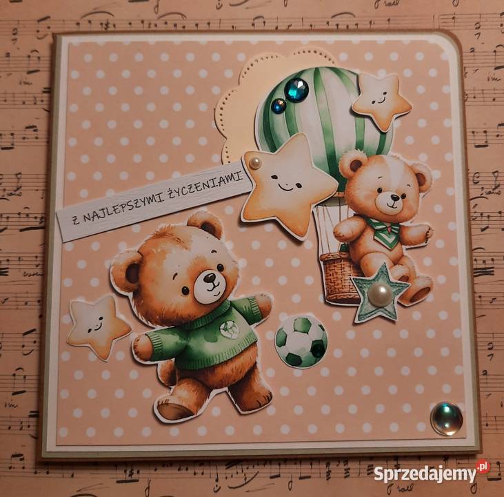 Kartka urodziny personalizowana Rękodzieło Dęblin