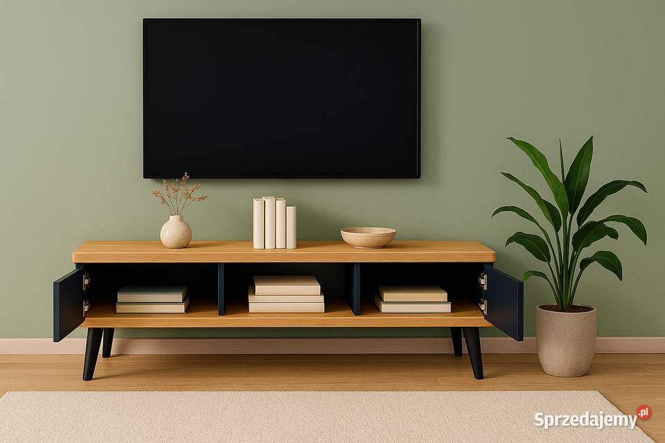 Szafka RTV Dębowa LOFT 100 Lite Drewno Różne Warszawa