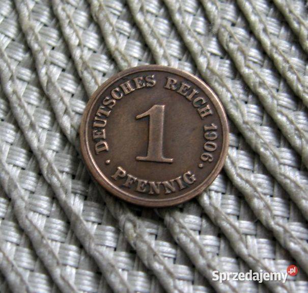 Niemcy 1 Fenig 1906r G wielkopolskie Kalisz sprzedam