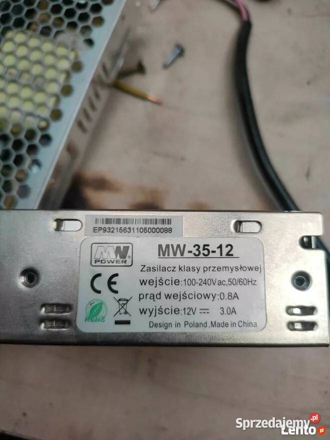 Mean Well MW3512 35W 12V 3A używany sprawny sprzedam